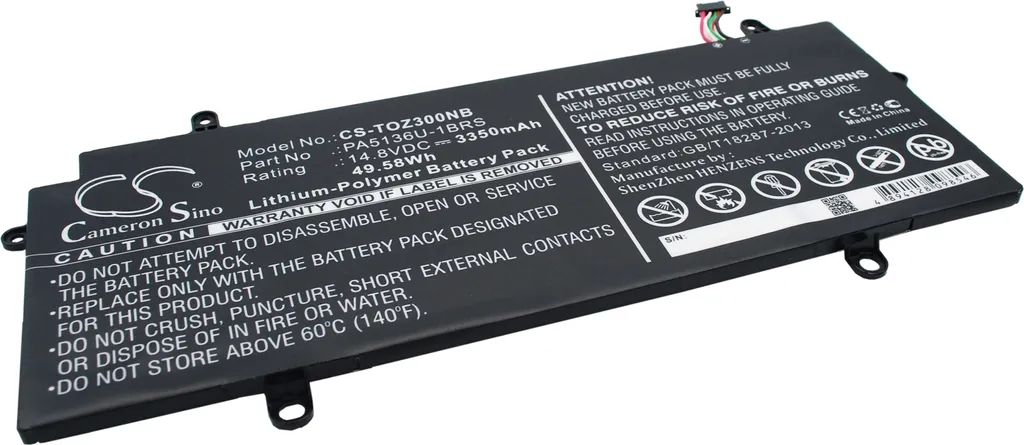 Batterie pour Toshiba Portege Z30 Idéale pour le Télétravail et Voyages