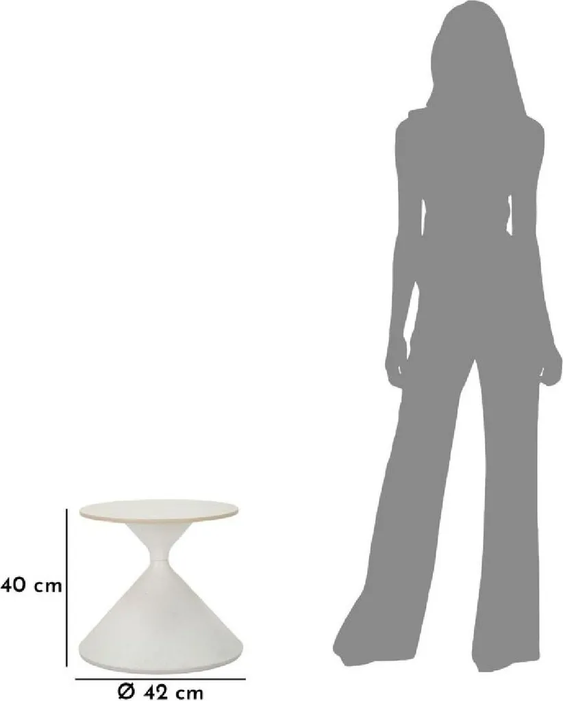 Meuble d'Appoint Blanc Ø 42 cm - Gagnez de la Place avec Élégance