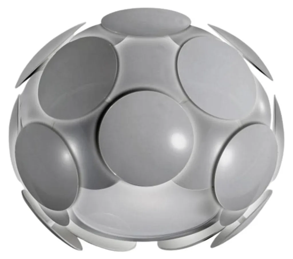 Luminaire de Plafond Santina Design Moderne Gris pour Salon et Bureau