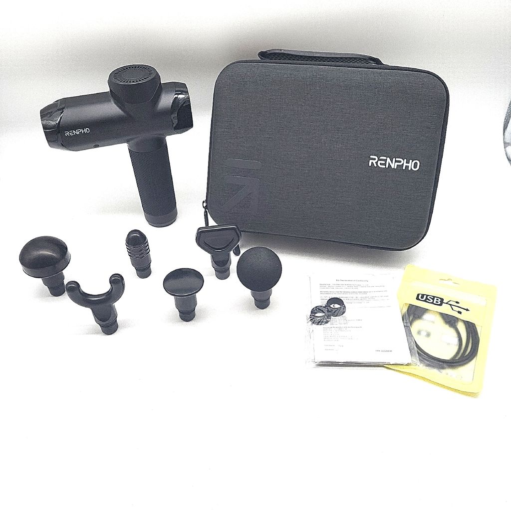 RENPHO Massagegerät Wellness Massagepistole R3 Power Leistung Tiefenmassage 12MM Amplitude Type C