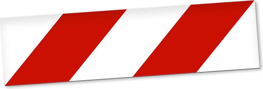 PantherPixel Warnmarkierung Magnetschild Auto LKW KFZ Warnstreifen Magnetfolie Geschenkidee 30 x 8 cm REFLEKTIEREND