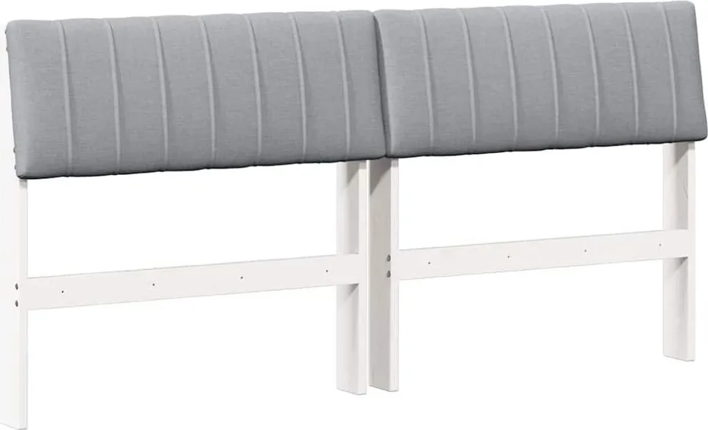 Testiera Imbottita 160 cm Grigio Chiaro: Il Calore del Pino Massiccio