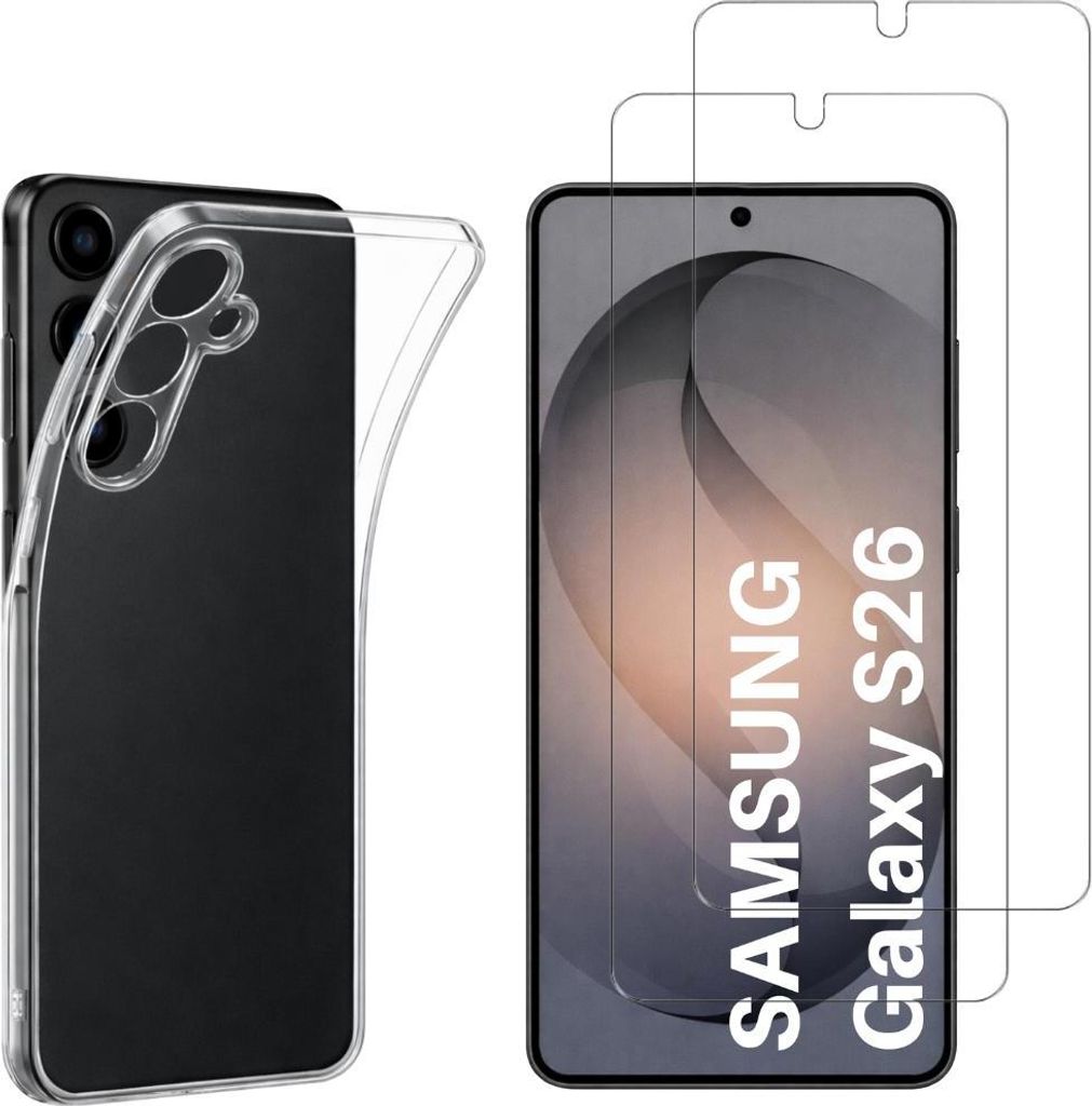 Hülle für Samsung Galaxy S26 mit 2 Displayschutzfolien aus Produktbild 