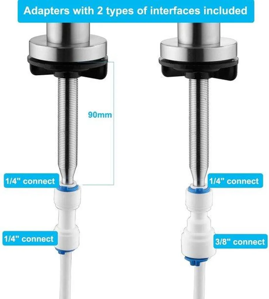 Kit Osmose Inverse Compact avec Raccords 1/4" et 3/8" - Finition Mate