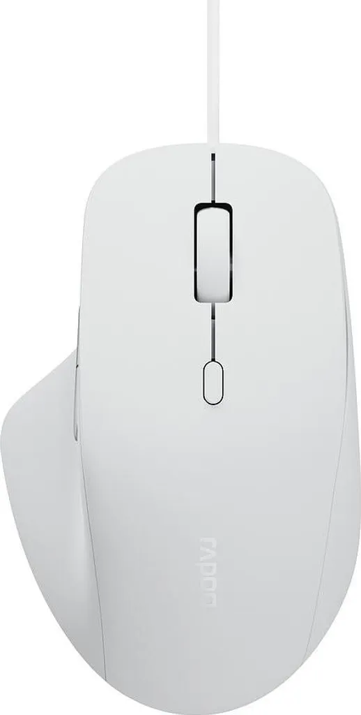 Souris RAPOO N500 Silent blanche filaire 1600 DPI à clics silencieux