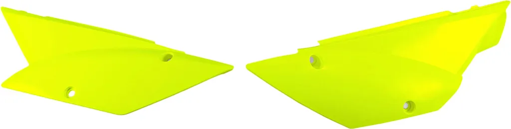 Remplacer carénage cassé Kawasaki KLX 110 avec UFO PLAST Jaune Fluo