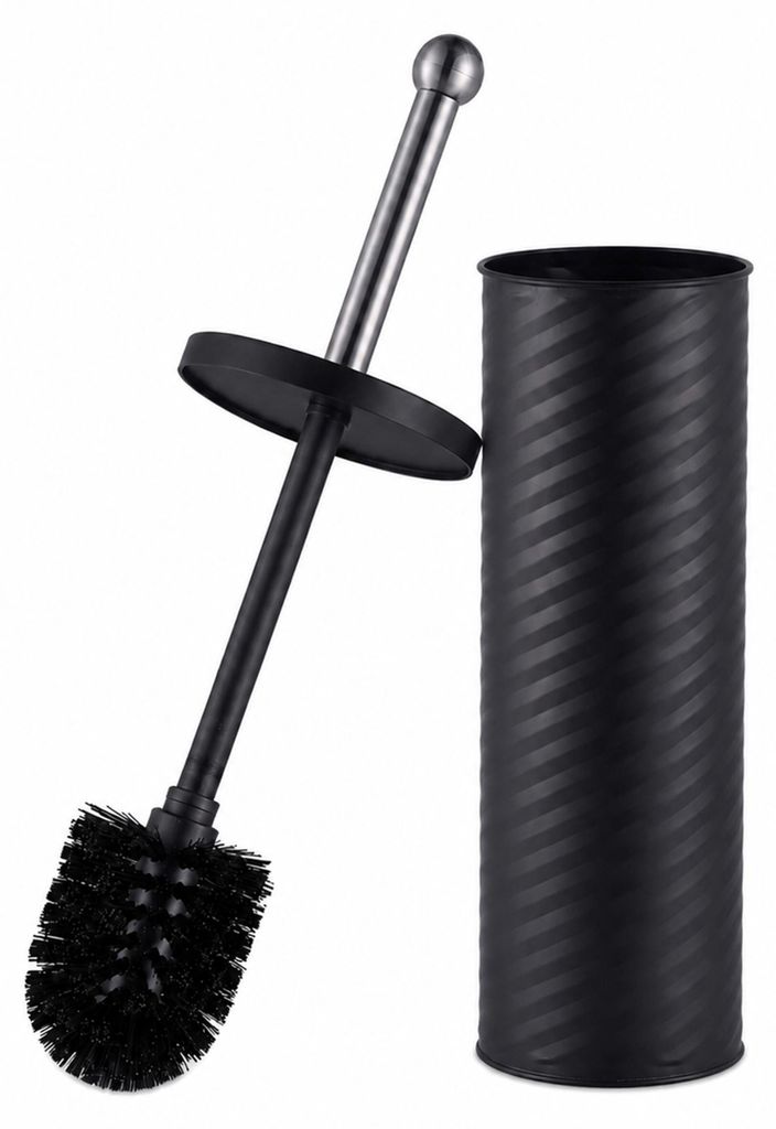Relaxdays, brosse WC, manche en acier inoxydable, tête de Image du produit 