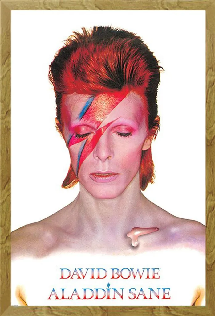 Quadro David Bowie Maxi Poster 61x91 + Cornice MDF Shinsuke Quercia