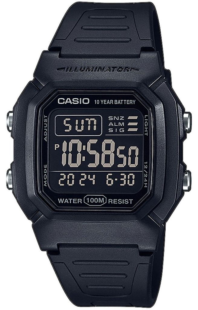Orologio Casio da uomo W-800H-1BVES nero Immagine del prodotto 