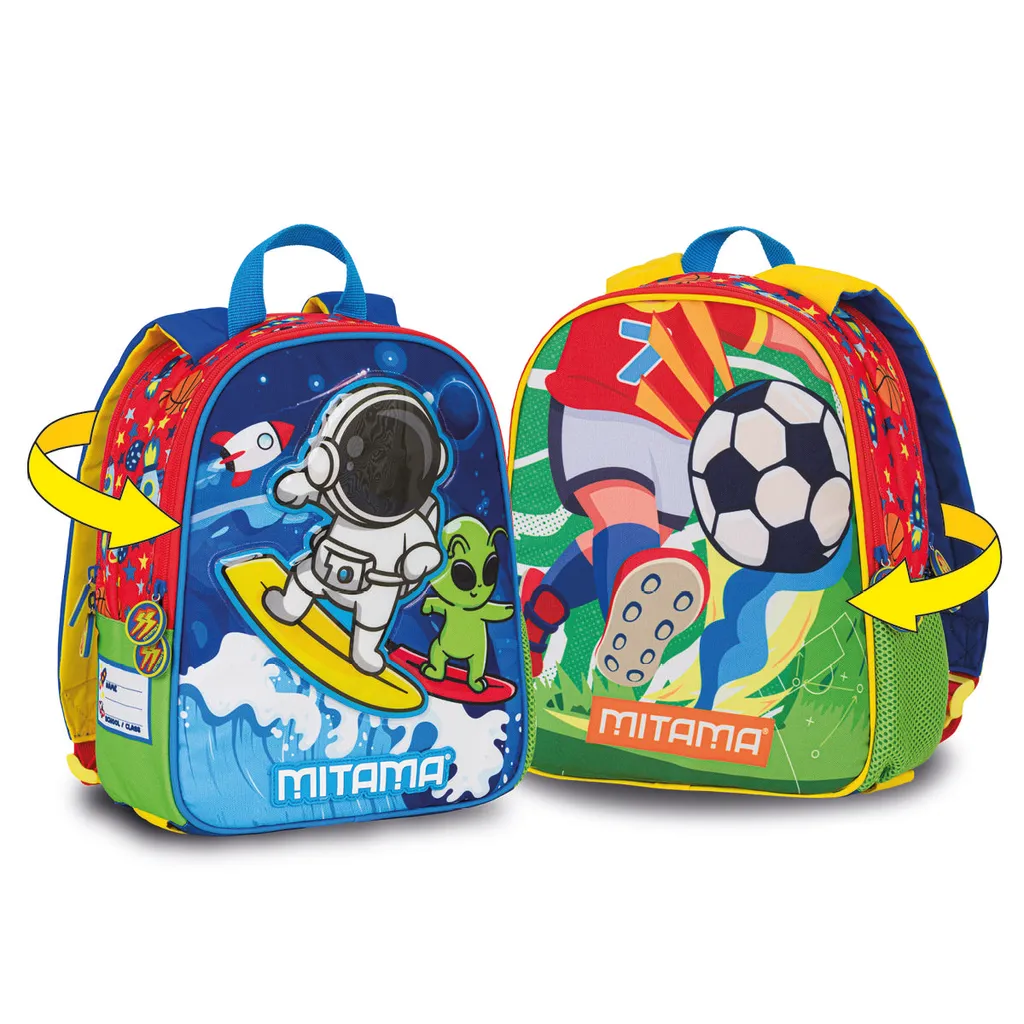 Zaino "Spinny", calcio/surf, reversibile, MITAMA 64703