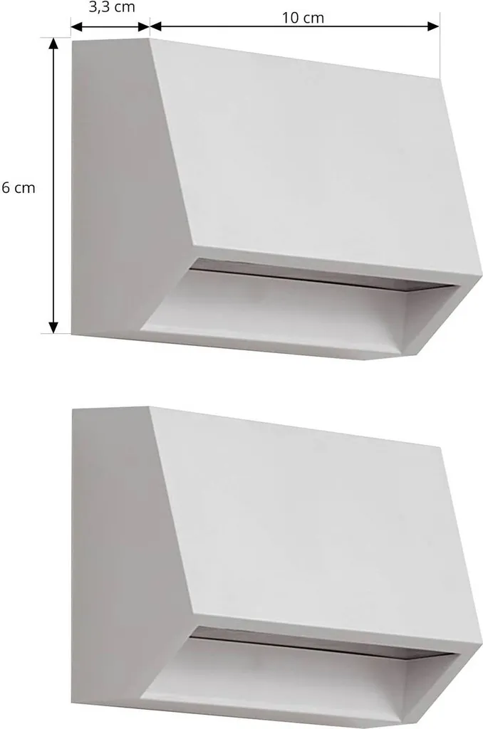 Prezzo Lindby LED Appeso Set 2 Applique Esterno 10cm - Risparmio - 4