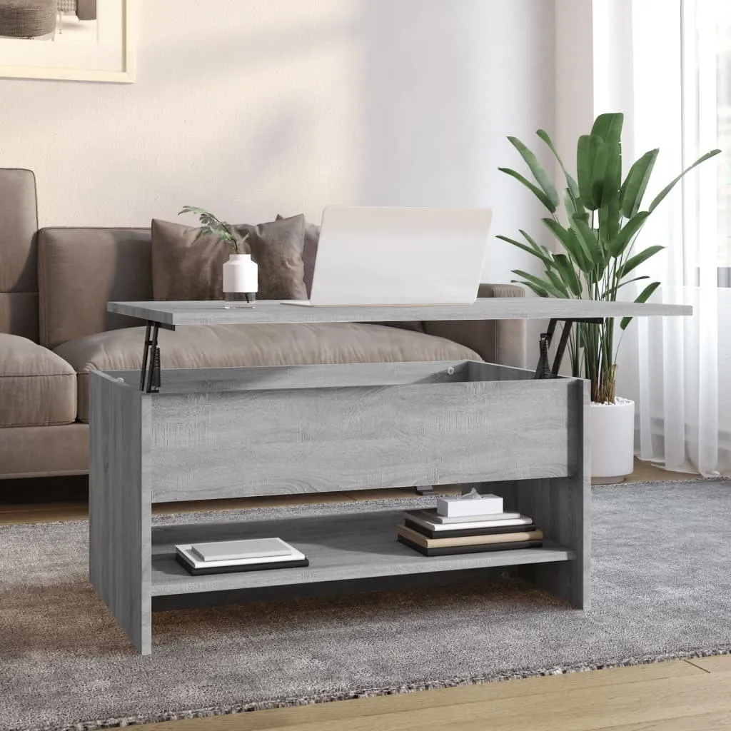 Tavolino Grigio Sonoma Maison Exclusive 80x50x40 cm Legno Ingegnerizzato