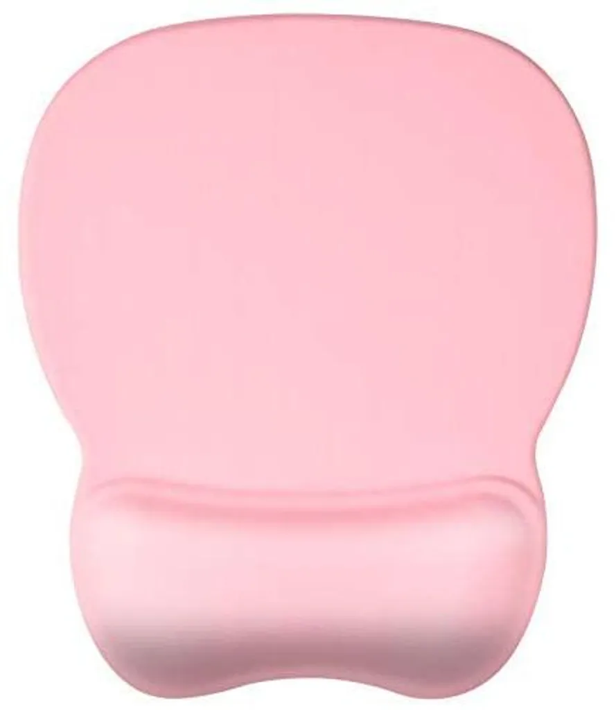 Tapis de souris contre les douleurs du poignet avec gel rose pâle