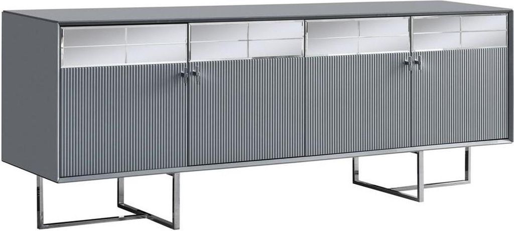 Graue Esszimmer Möbel Anrichte Hochwertige Kommode Holz Schrank