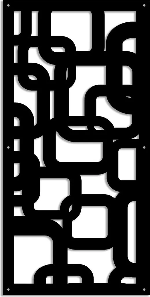 Pannello Decorativo SMART PVC Nero - Parasole 73x148 cm Design Moderno