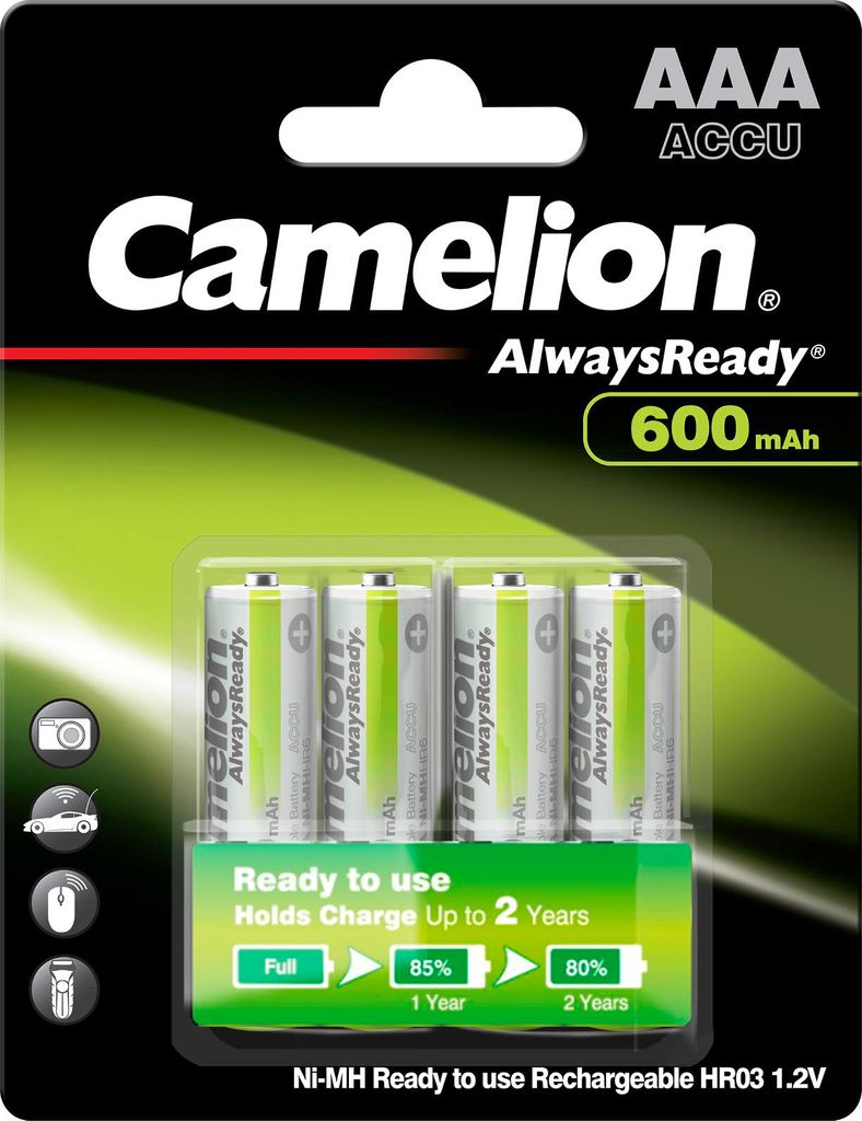 Batérie CAMELION HR03 - AAA - 600mAh  4ks Obrázok produktu 