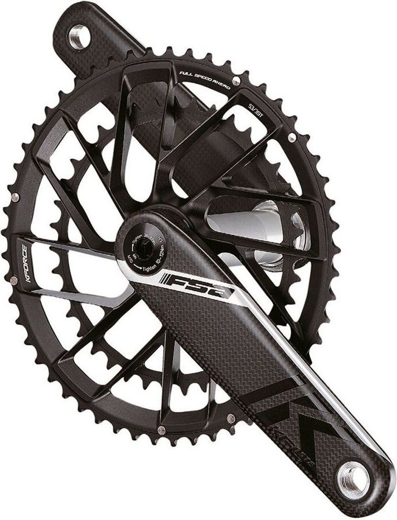 Fsa K-force Team Direct Mount Kurbelgarnitur Schwarz 175 mm Produktbild 