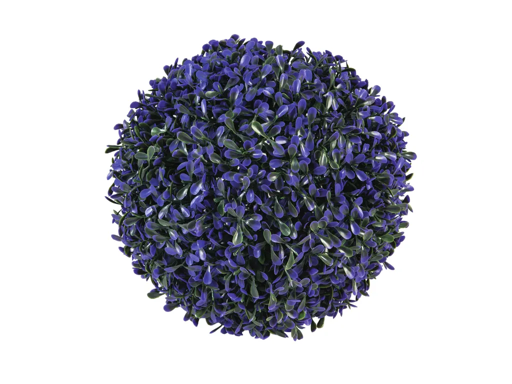 Plante artificielle boule violette 22 cm déco salon et bureau
