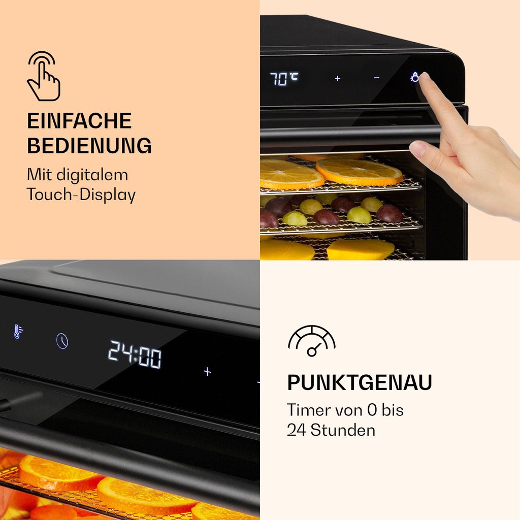 Klarstein Dörrautomat, Dörrgerät für Gemüse, Obst, Nüsse Produktbild 3