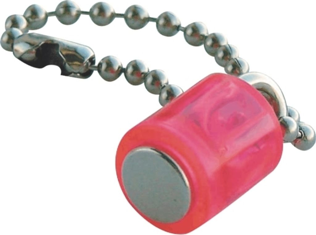 Magnet Zylinder mit Kette 14x9mm bis 1900g VE=3 Stück kristallpink