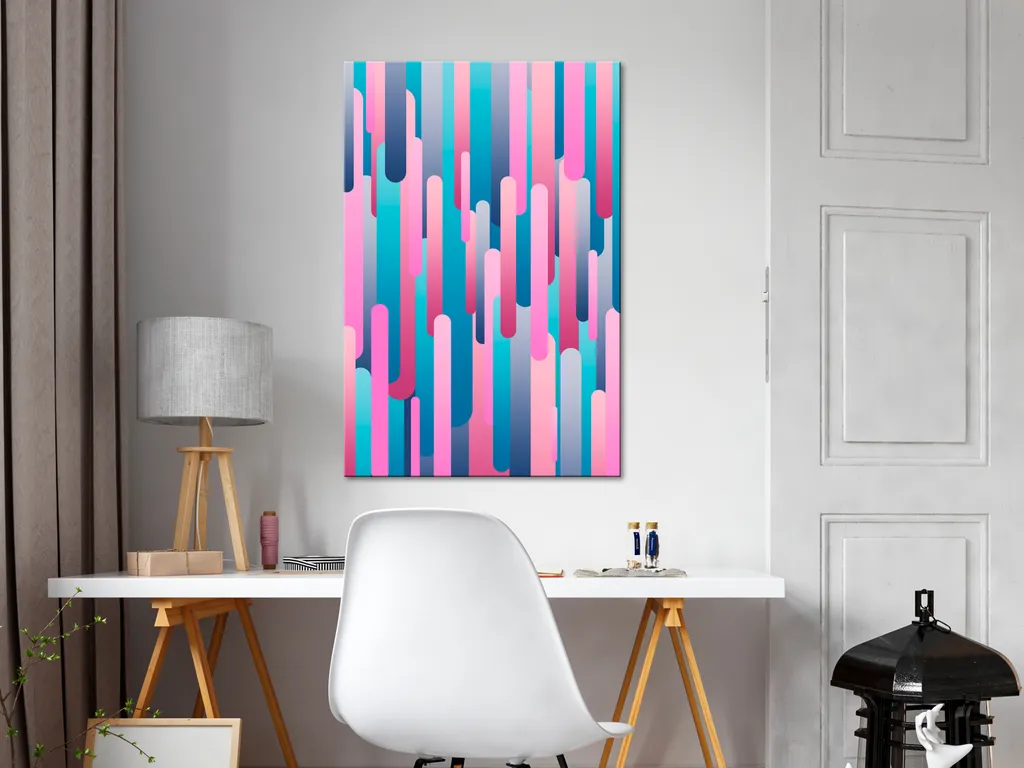 Quadro su tela - Pistoni colorati (1 parte) verticale 60x90 cm Astratto n-A-0920-b-a - 2