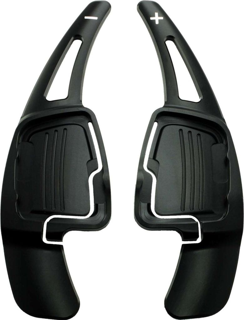 Overdrive-Racing Schaltwippen Verlängerung für Audi A1 A3 S3 A4 S4 A5 S5 Q2 SQ2 Q3 Q5 SQ5 Q7 SQ7 Q8 SQ8 TT TTS DSG S-Tronic Alu Schwarz Typ-C