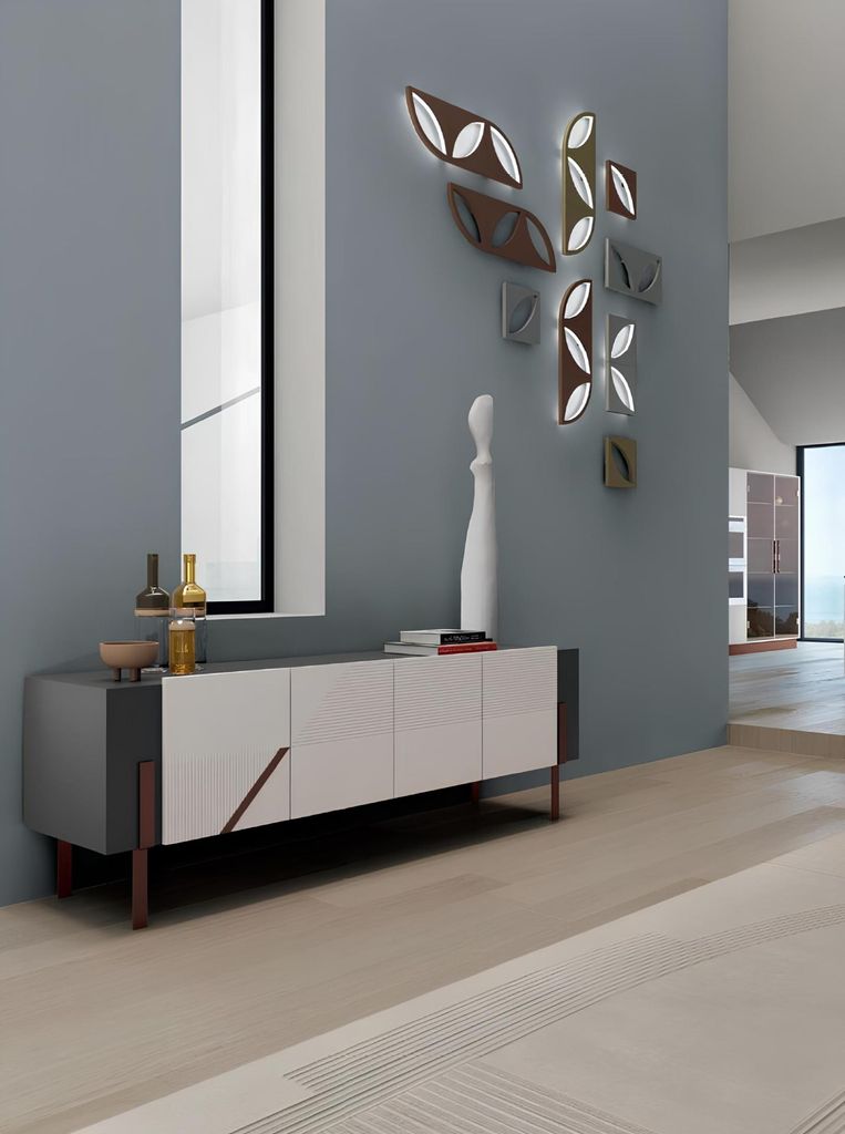 Sideboard Italienische Möbel Wohnzimmer Massivholz Schrank Luxus Design Neu