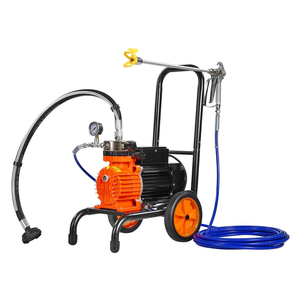 VEVOR Airless-Farbspritzgerät mit Membran, 900 W effizientes Airless-Farbspritzgerät mit Wagen, 1800 psi Airless-Farbspritzgerät, mit Verlänger...