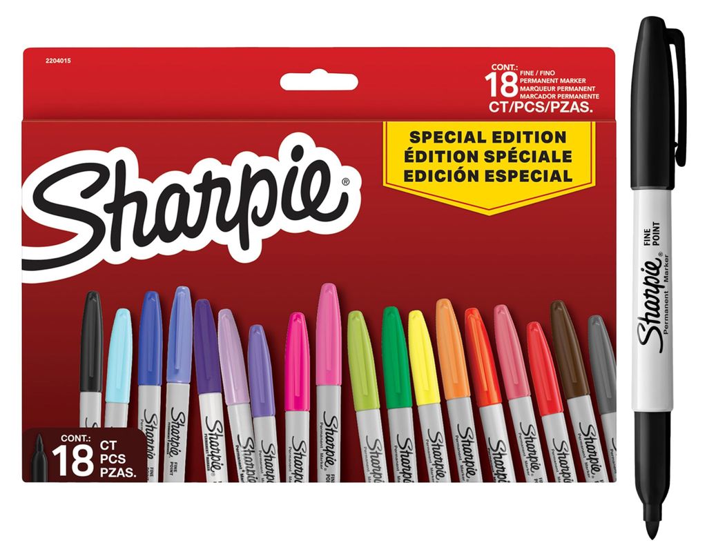 Sharpie Permanent Marker-Set, 18 wasserfeste Stifte in Produktbild 