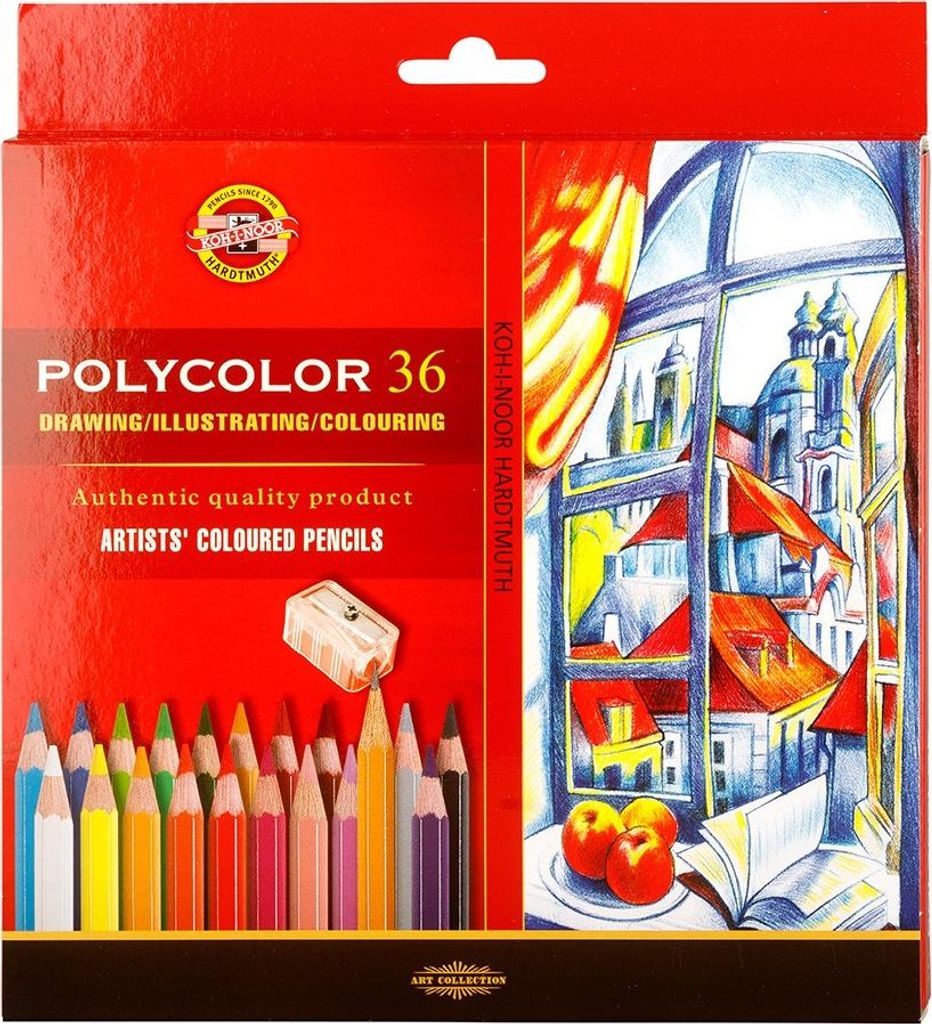 Koh-i-noor art crayons de couleur POLYCOLOR 36 pcs Image du produit 