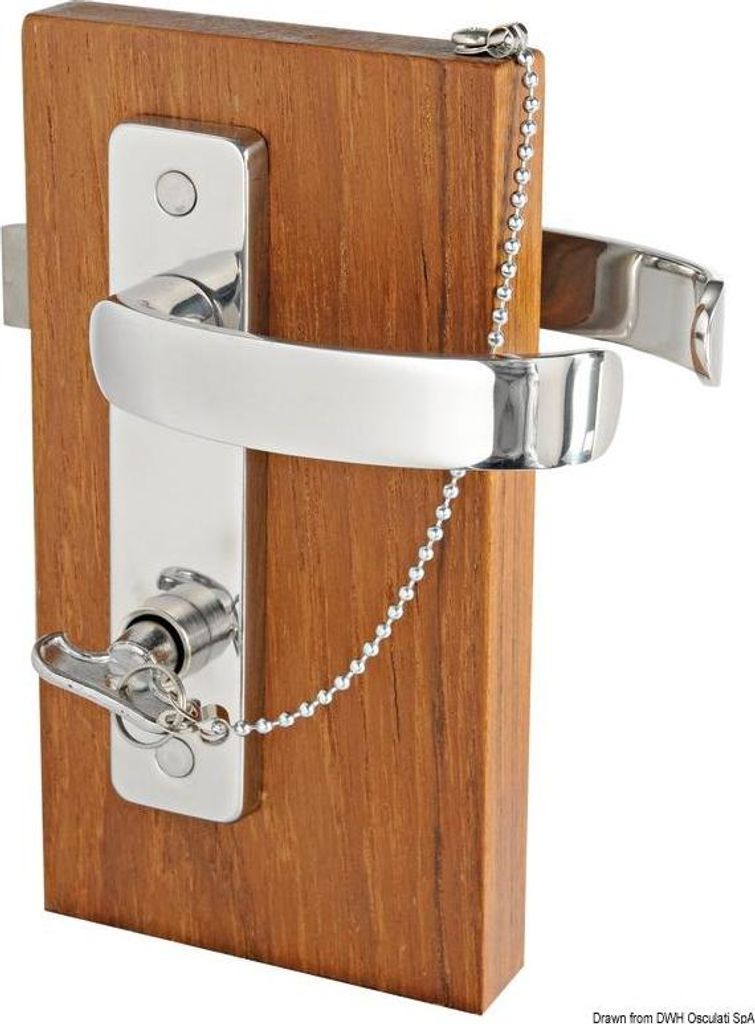 Türgriff-Paar mit Rosetten rechts außen + rechts innen | Osculati 38.129.17