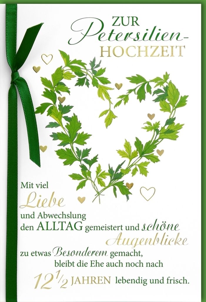 Hochzeitstag - 12,5 Jahre Hochzeitstag - Glückwunschkarte Produktbild 