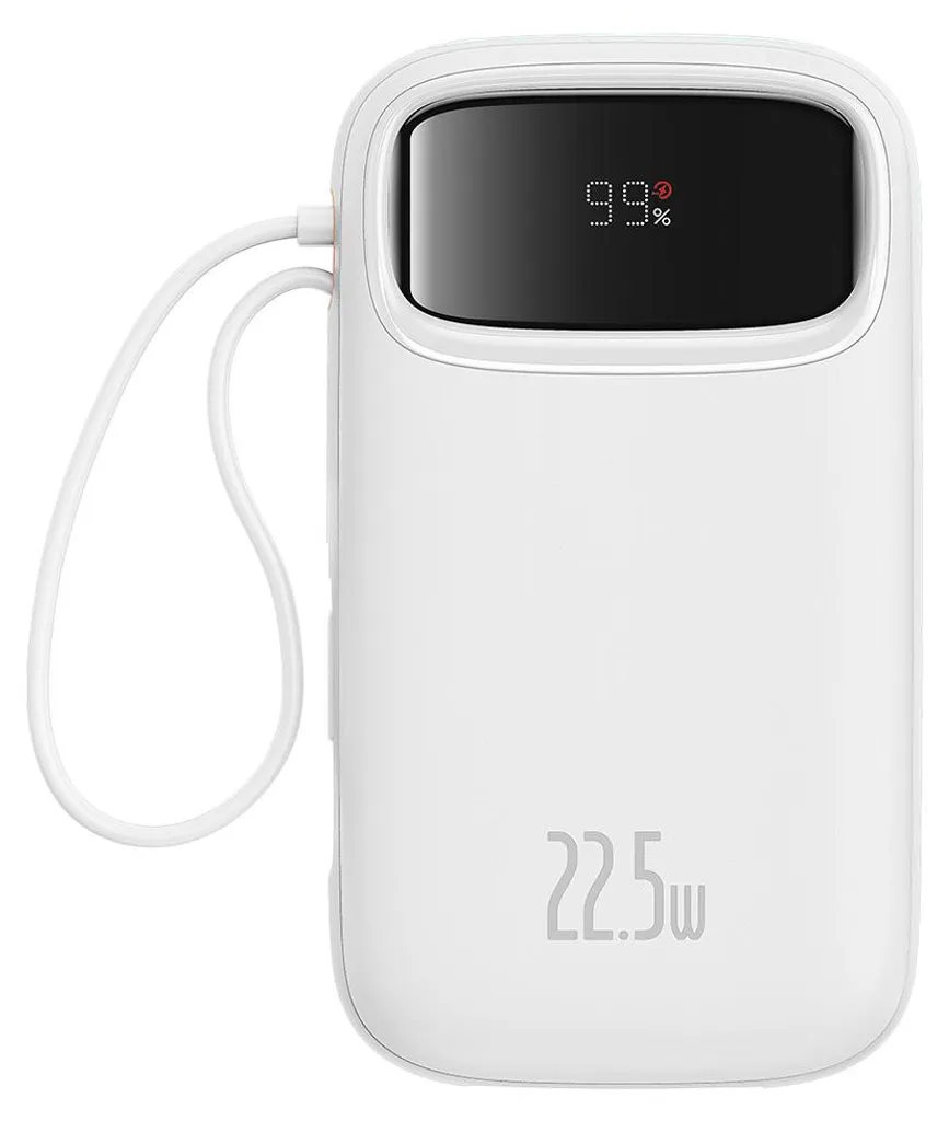 Power Bank Baseus 20000mAh 22.5W Charge Rapide avec Câble Intégré