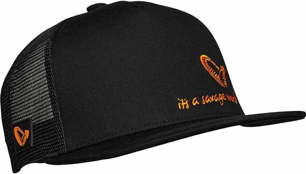 Savage Gear All Black Cap : Casquette de Pêche Noire Look Moderne