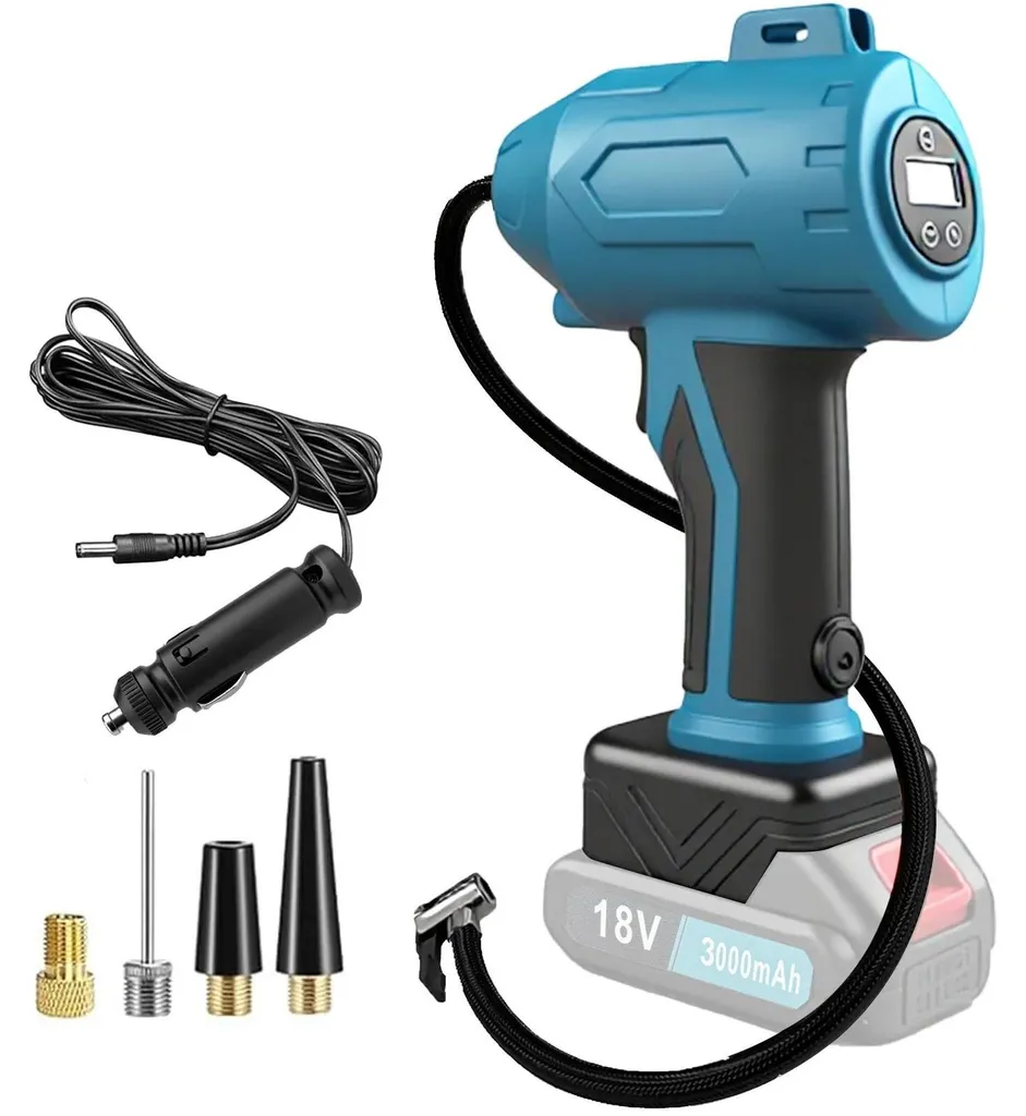 Gonfleur de pneus 12V 230V double alimentation - Gonflage rapide solo