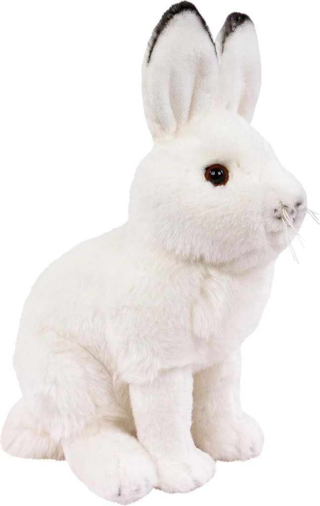 Kuscheltier Schneehase sitzend 30 cm Produktbild 
