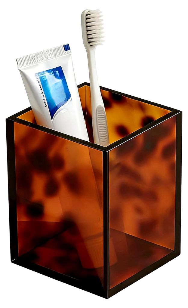 Ablage für das Badezimmer | Leichtes Acryl mit Schildpatt-Muster | Kleine Badablage - Für Erwachsene, Männer und Frauen, Zuhause, Indoor, Nachtt...