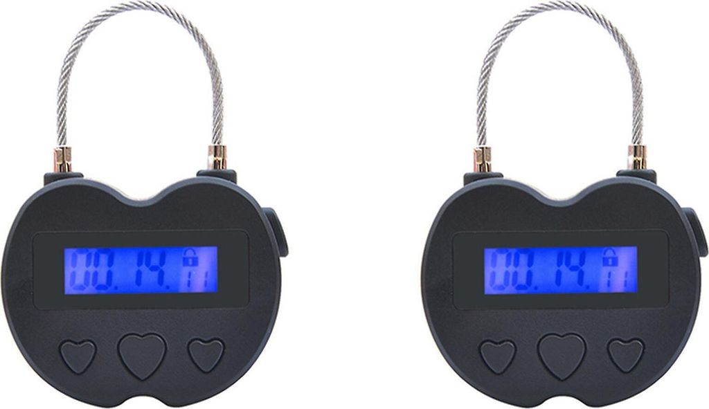 2x Smart Time Lock LCD Display Zeitschloss USB Produktbild 