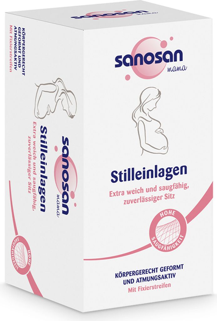 sanosan 30x Stilleinlagen atmungsaktiv & hautfreundlich - unsichtbare Stilleinlage mit hoher Saugfähigkeit