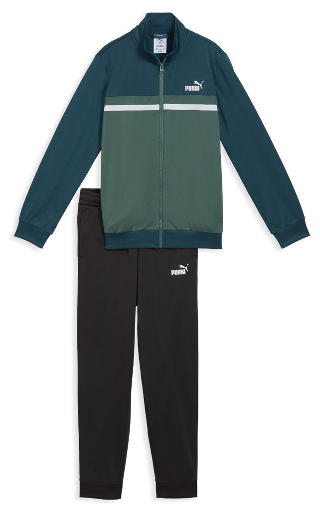 Puma Trainingsanzug Herren Poly Colorblock Suit, Größe:M, Farbe:Grün