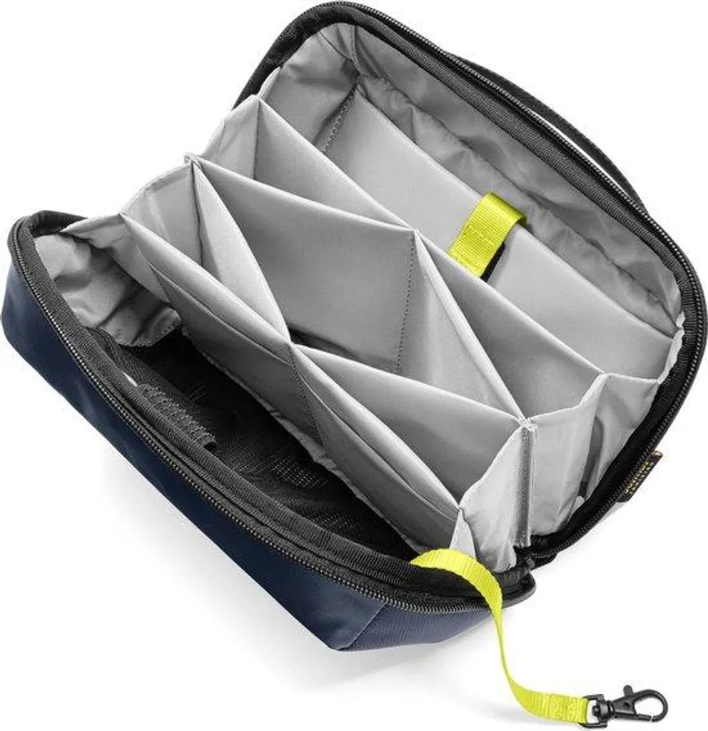 Organiseur câbles voyage gris 2,4L : idéal pour charger et ranger USB