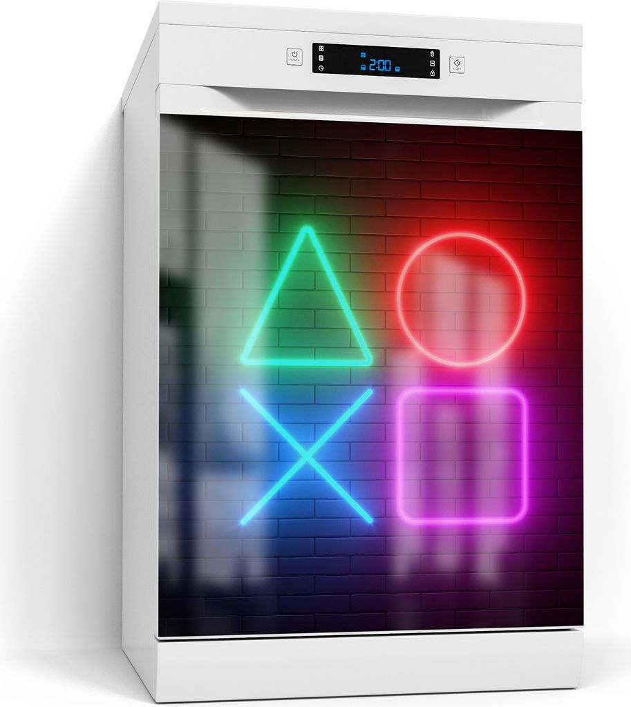 DEQORI Magnetmatte Spülmaschine Standard 60x70 cm 'Playstation Elemente' Magnetfolie
