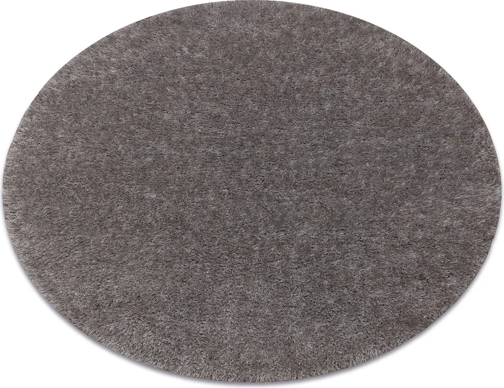 Tapis gris rond 150 cm BUENOS 6646 antidérapant et facile à entretenir