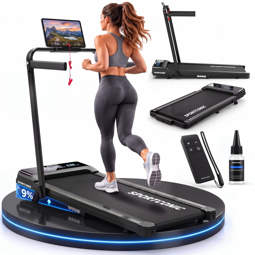 Sportconic Cinta de Correr Plegable con Inclinación, Imagen del producto 