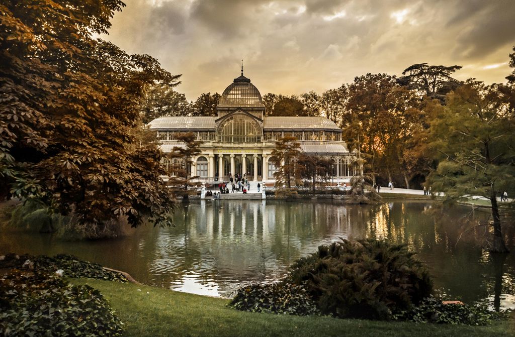 hansepuzzle 106704 - Retiro-Park Puzzle, 500 Teile, Orte, 46,0 x 30,0cm mit hochwertiger Aufbewahrung, Kartonbox und wiederverschließbarem Beutel