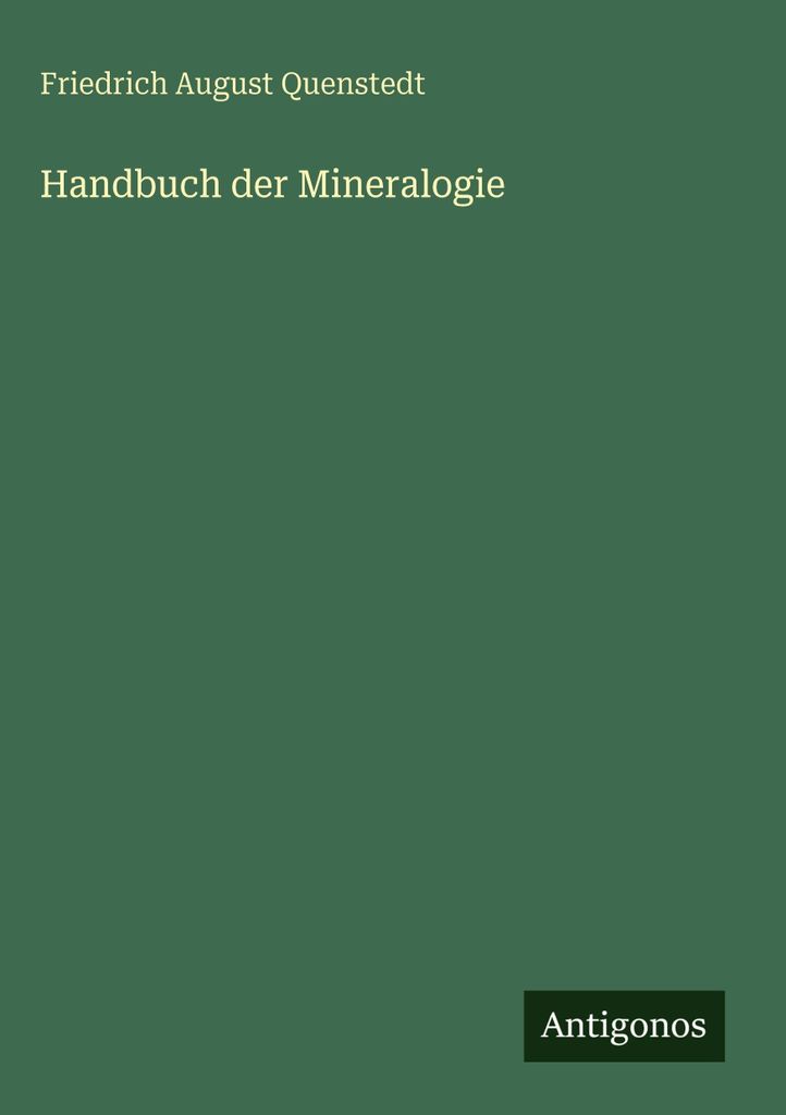 Handbuch der Mineralogie