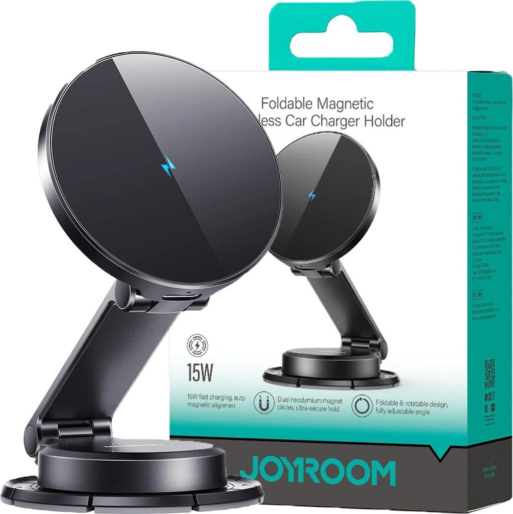 Joyroom Caricabatterie magnetico pieghevole per auto e Immagine del prodotto 