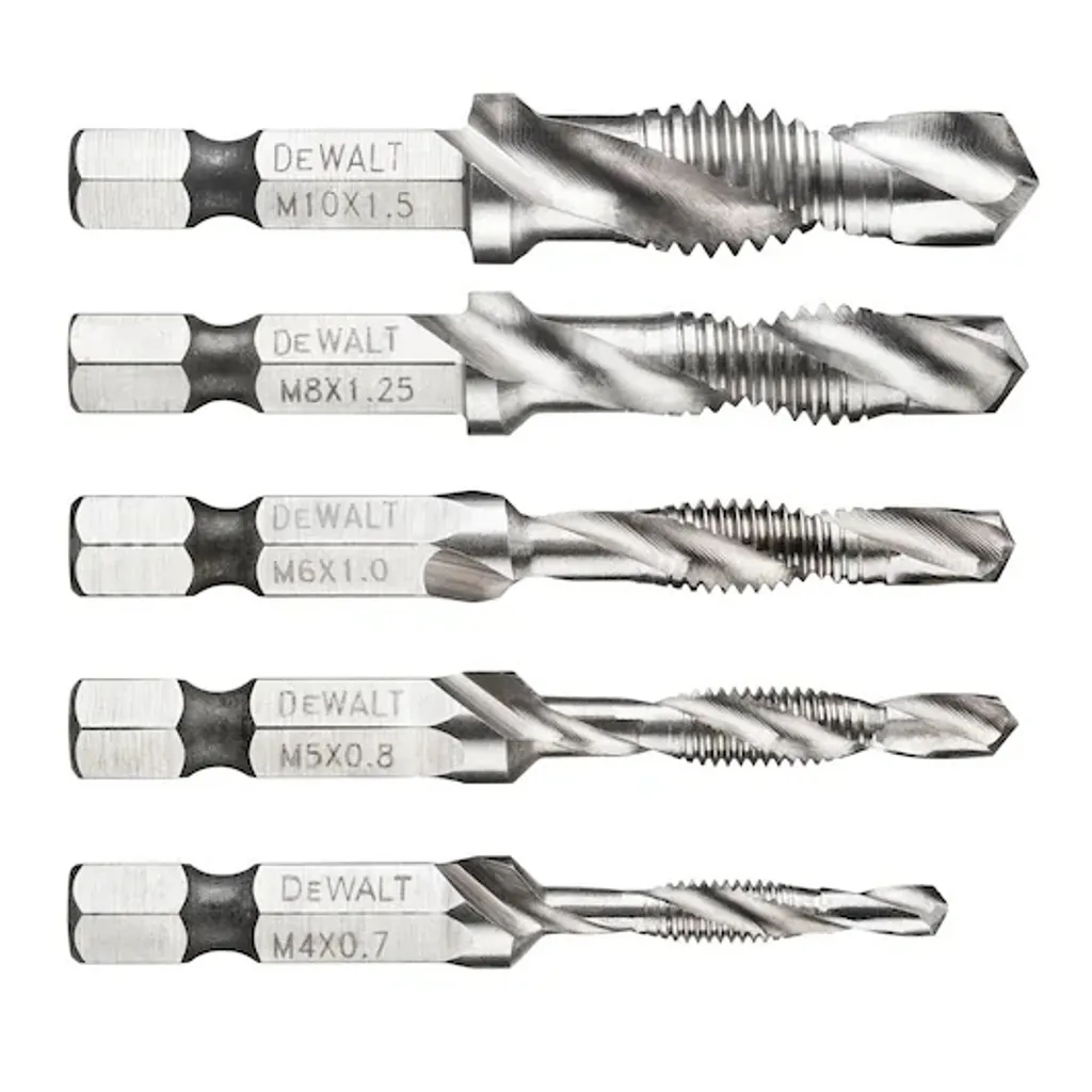 Foret à tarauder DEWALT DT50060-QZ 156 mm emmanchement hexagonal 5 pièces