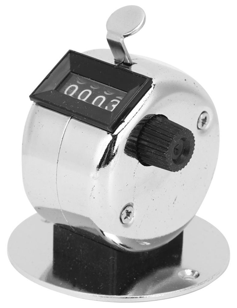 Mechanischer manueller Zähler, 4-stelliges Mini-Handpresse-Handzählwerkzeug