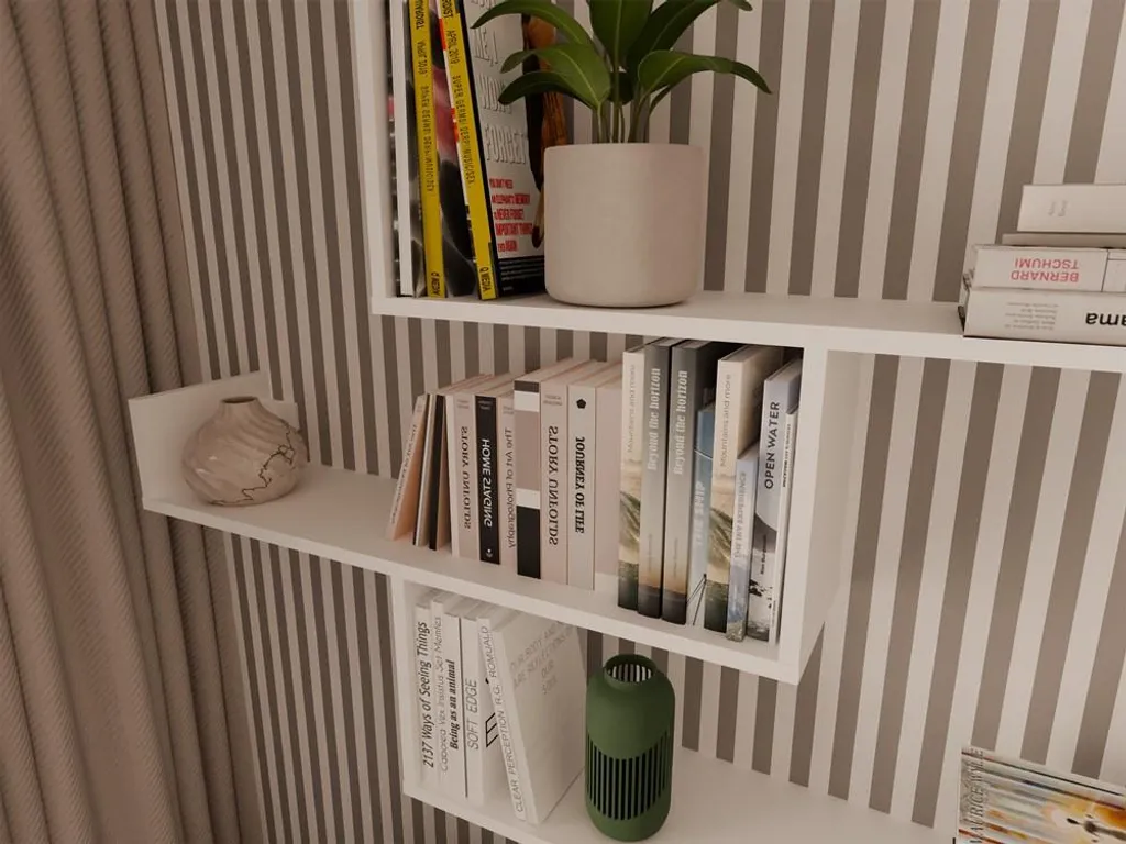 Décorer son Salon avec les Étagères Suspendues Blanches Modulables